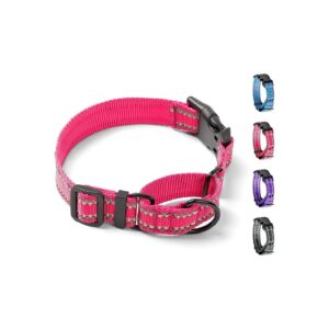 Adjustable Dog Martingale Collar with Reflective Threads for Small Medium Large Breeds