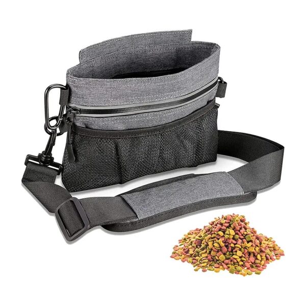 Adjustable Dog Training Bag with Magnetic Closure and Inner Pocket