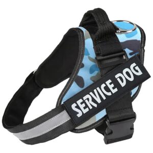 Adjustable Dog Vest with Reflective Strips and Easy Control Handle for Large Dogs