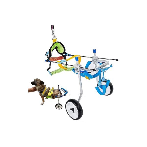 Adjustable Dog Wheelchair for Hind Legs with Folded Design and Lightweight