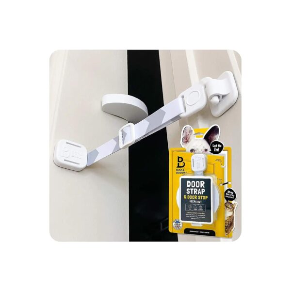 Adjustable Door Strap for Cats and Small Dogs - Dog Proof Litter Box Solution