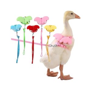 Adjustable Duck Chicken Goose Hen Walking Harness Leash for Outdoor Training