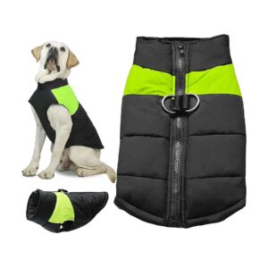 Adjustable, Durable Dog Winter Jacket with Padded Chest and Back for Comfort and Support