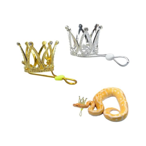 Adjustable Elastic Chin Strap Snake Crown for Ball Python Snake Crown