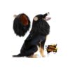 Adjustable Faux Fur Lion Mane Costume for Medium Large Dogs up to 55in Neck Girth