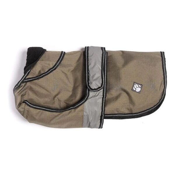 Adjustable Four Season Dog Coat with Removable Polar Lining and Light Reflective Band