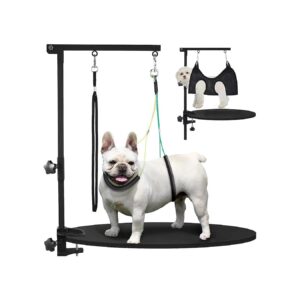 Adjustable Height Dog Grooming Arm with Hammock for Small and Medium Pet Grooming