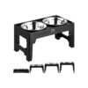 Adjustable Height Elevated Dog Bowls for Small Medium Large Dogs