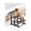 Adjustable Height Pet Ramp for Dog, Metal Frame, Soft