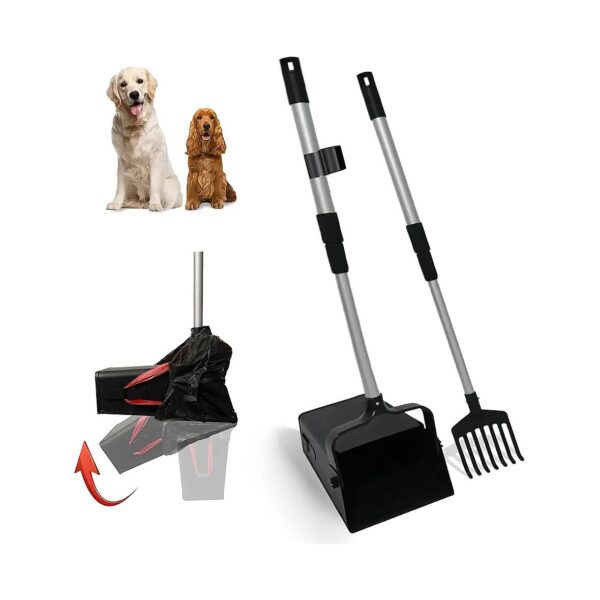 Adjustable Height Pooper Scooper for Large and Small Dogs with Easy Handling