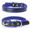 Adjustable Leather Dog Collar for Small Breeds with Anti-Rust Alloy Ring