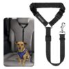 Adjustable Length Pet Safety Seat Belt for Dogs and Cats with Tangle-Free Nylon Straps