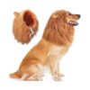 Adjustable Lion Costume Wig with Ears for Halloween and Holiday Dress up for Large Dogs