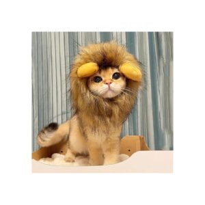 Adjustable Lion Mane Hat for Halloween Christmas Party Activity for Pets