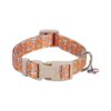 Adjustable Lion Pattern Dog Collar with Quick Release Buckle and Soft Polyester Material