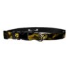 Adjustable Medium 3/4 Inch Wide Gold Smoke Hawk Dog Collar from University of Iowa