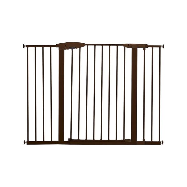 Adjustable Metal Baby Gate for Stairs, Hallways and Doors with Pressure Mount