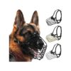 Adjustable Metal Mask for German Shepherd Dog Medium Large Breeds Comfortable Secure Fit