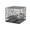 Adjustable Metal Playpen Crate for Dogs with Grid and Pan Included