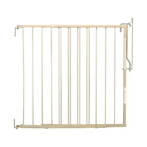 Adjustable Metal Safety Gate for Home Security Taupe 5-5 inches