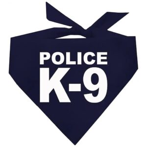 Adjustable Navy Dog Bandana High Quality Custom Printed For K9 Police Officers Navy 93