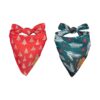 Adjustable Neckbandanas for Small Dogs and Puppies with Christmas Patterns