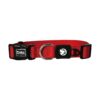 Adjustable Nylon Dog Collar for Medium Breeds with Heavy Duty Stitching