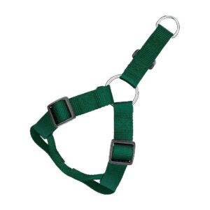 Adjustable Nylon Dog Harness for Medium Pets 21-30 inch Green