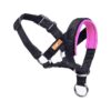 Adjustable Nylon Dog Head Collar with Soft Fabric for Small Breeds to Stop Pulling Pink