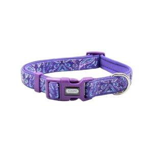 Adjustable Nylon Flower Dog Collar for Small Medium Large Breed Dogs Comfy Cute Female