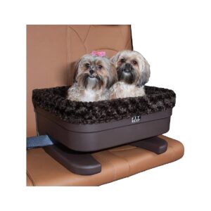 Adjustable Pet Booster Seat with Soft Pillow and Safety Tether for Dogs