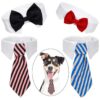 Adjustable Pet Bow Ties for Small Dogs and Cats Formal Collars Costume Accessories