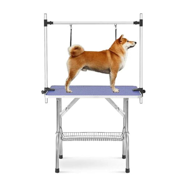 Adjustable Pet Grooming Table for Large Dogs with Height Adjustments 330LB Capacity