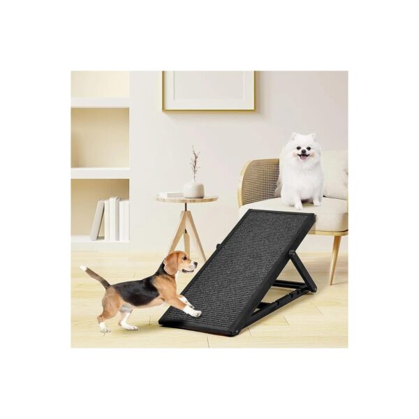 Adjustable Pet Ramp for Small Animals Folding Wood Ramp for Bed Couch SUV