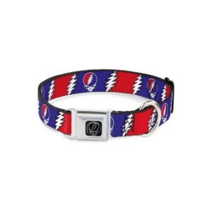 Adjustable Polyester Dog Collar with Lightning Bolt Pattern and Small Size for All Stages