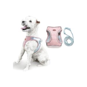 Adjustable Reflective Dog Harness for Small to Medium Dogs Comfortable for Walking