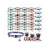 Adjustable Reflective Nylon Cat Collars with Bell for Cats and Small Dogs