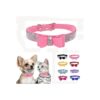 Adjustable Rhinestone Puppy Collars with Bow for Small Medium Large Breed Dogs and Cats