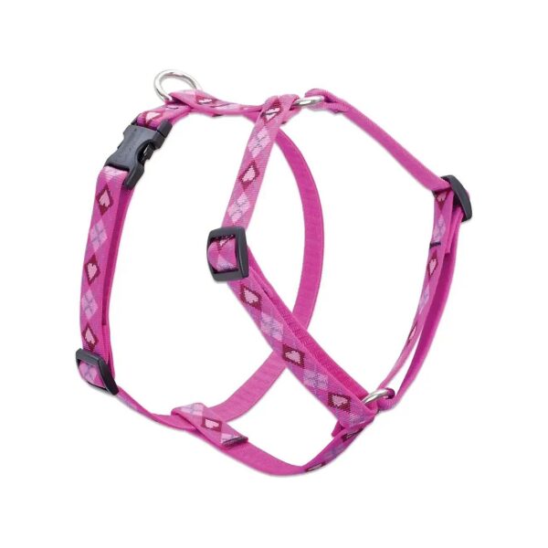 Adjustable Roman Dog Harness for Medium to Large Breeds in Pink