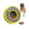 Adjustable Round Rotating Slow Feeder Bowl with Treat Dispenser for Mental Stimulation