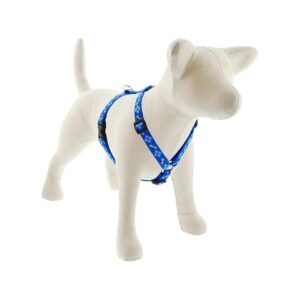 Adjustable Royal Blue Nylon Roman Dog Harness for Medium Dogs