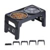 Adjustable Slow Feeder Dog Bowls for Small Medium Large Dogs and Pets