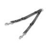 Adjustable Small Dog Leash Coupler for Two Pets with Reflective Stitching