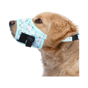 Adjustable Soft Dog Muzzle for Small Medium Large Dogs with Double-Layer Velcro Strap