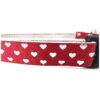 Adjustable Spring Dog Collar with Heavy Duty Nylon and Hearts Pattern