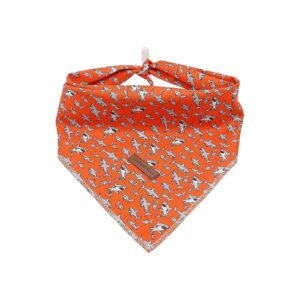 Adjustable Square Dog Bandanas for Small Dogs Cats Premium Cotton