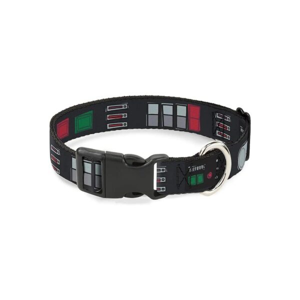 Adjustable Star Wars Darth Vader Dog Collar with Plastic Buckle and Polyester Material