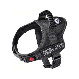 Adjustable Straps and Reflective Patches for Emotional Support Dogs with Small Chest