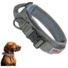 Adjustable Tactical Dog Collar for Small Medium and Large Dogs with Metal Buckle