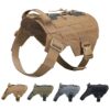 Adjustable Tactical No-Pull Dog Harness with Handle and COB-S Design